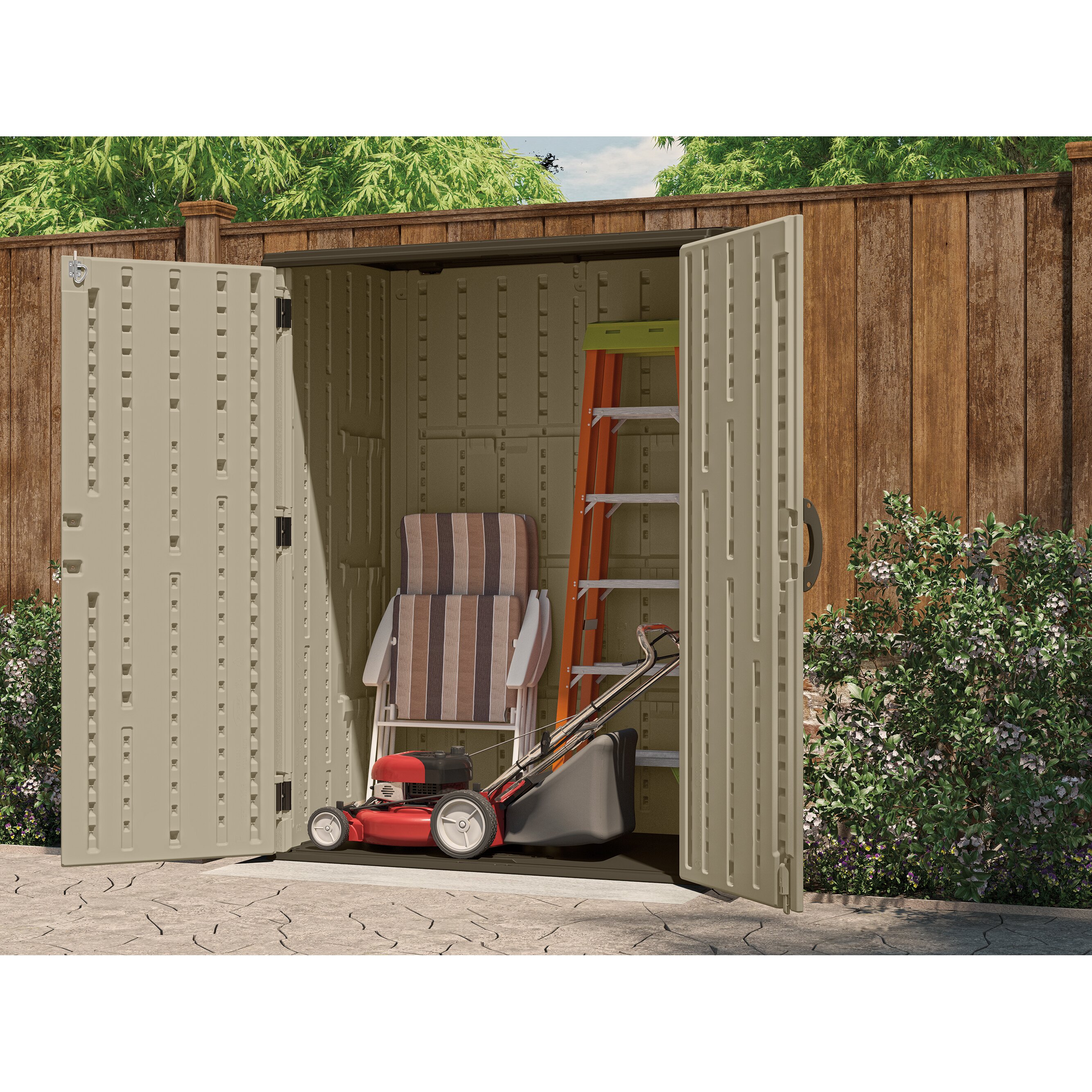 Suncast 4.4 Ft. W x 2.7 Ft. D Plastic Storage Shed 